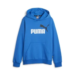 Puma - ESS  2 COL BIG LOGO HOODIE FL B Bleu Outlet