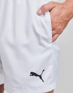 Online Puma - ESS ACTIVE WOVEN SHORT Blanc