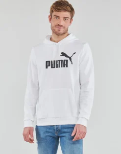 Puma - ESS BIG LOGO HOODIE FL Blanc Online