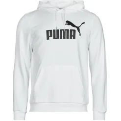 Puma - ESS BIG LOGO HOODIE FL Blanc Online