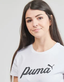 Puma - ESS+ BLOSSOM SCRIPT TEE Blanc New