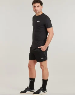 Discount Puma - ESS LOGO WOVEN SHORT Noir