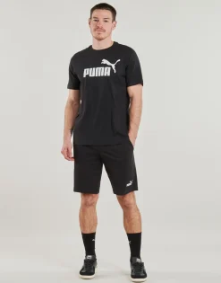 Puma - ESS NO1 LOGO JERSEY SHORT Noir Online