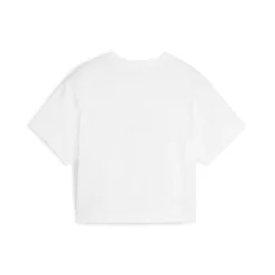 Puma - GRILS LOGO CROPPED TEE Blanc Online