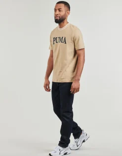 Puma - SQUAD BIG GRAPHIC TEE Beige Outlet