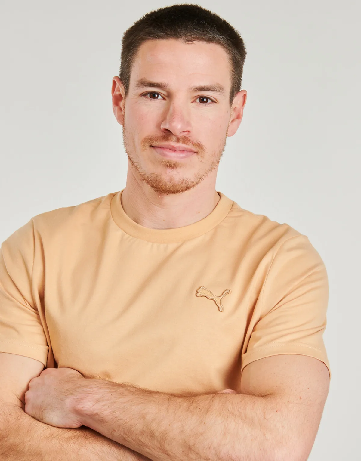 Puma - TEE MIF BADGE BRODE Beige