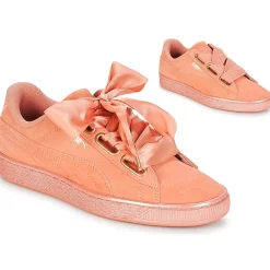 Puma - WN SUEDE HEART SATIN.DUSTY Orange Hot