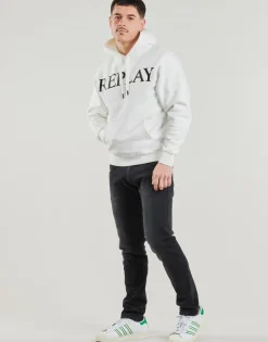 Replay - SWEATSHIRT Blanc Discount