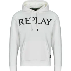 Replay - SWEATSHIRT Blanc Discount