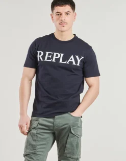 Outlet Replay - T SHIRT Marine