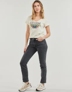 Rip Curl - BLOCK PARTY V TEE Blanc Sale