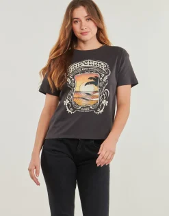 Rip Curl - SEA SHELLS RELAXED TEE Gris Outlet