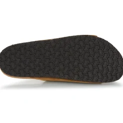 Hot Selected - SLHBASTIAN SUEDE STRAP SLIDER B Cognac