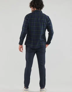 Hot Selected - SLHSLIMOWEN-FLANNEL SHIRT LS NOOS Marine