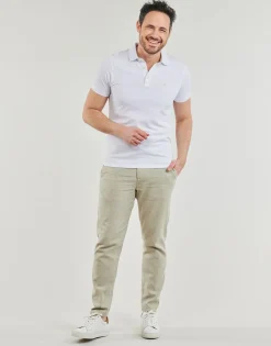New Selected - SLH172-SLIMTAPE BRODY LINEN PANT Beige