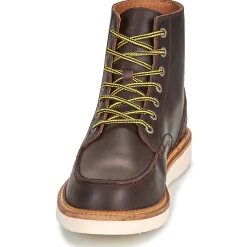 Selected - SLHTEO NEW LEATHER MOC-TOE BOOT MArron Best