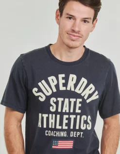 Discount Superdry - ATHLETIC ESSENTIAL Marine