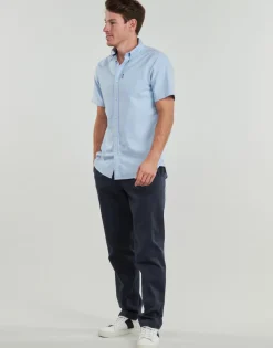 Superdry - CHEMISE OXFORD Bleu Sale