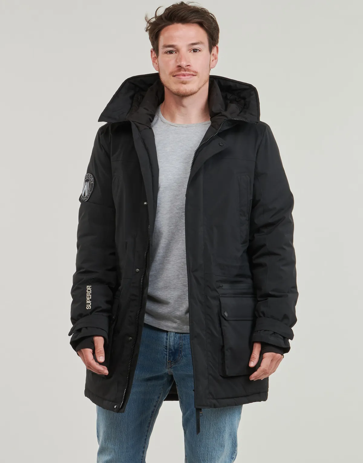 New Superdry - CITY PADDED PARKA JACKET Noir