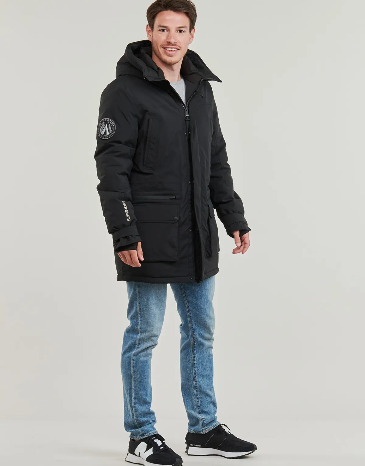 New Superdry - CITY PADDED PARKA JACKET Noir