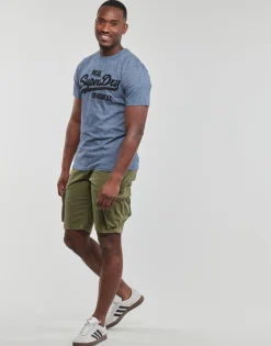Online Superdry - CORE CARGO SHORT Kaki