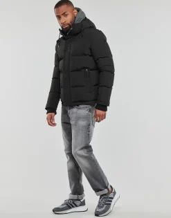 Superdry - EVEREST SHORT HOODED PUFFER Noir New