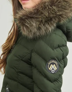 Superdry - FUJI HOODED MID FAUSSE FOURRURE