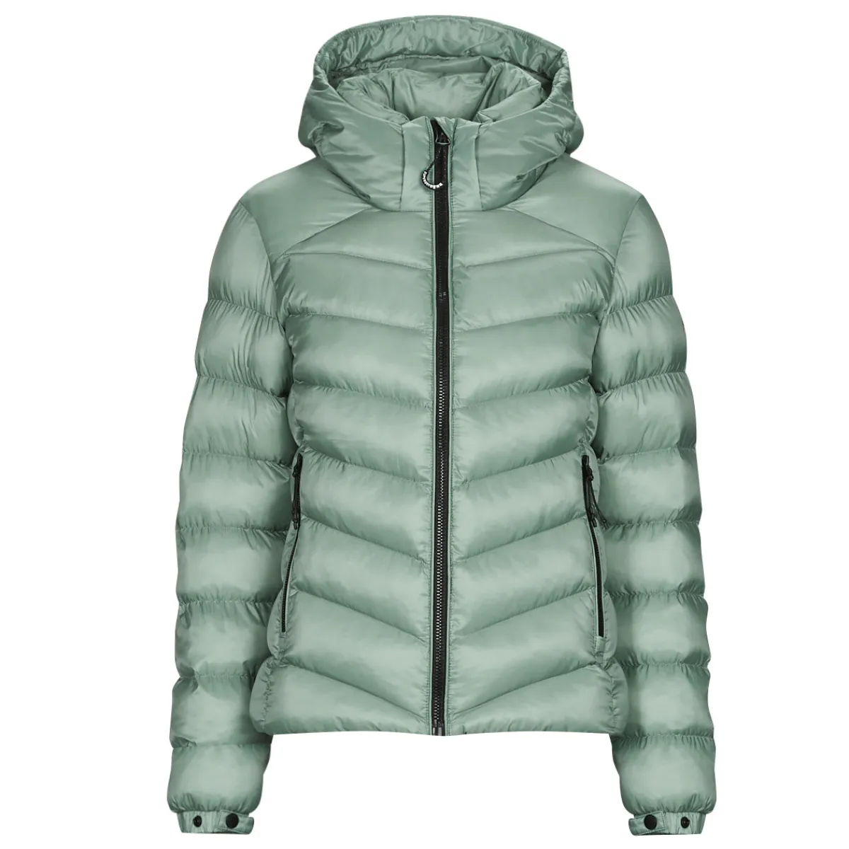New Superdry - HOODED FUJI PADDED JACKET Vert