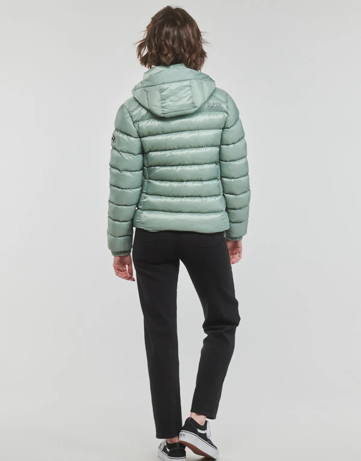 New Superdry - HOODED FUJI PADDED JACKET Vert