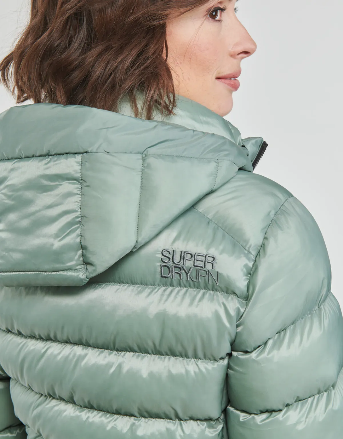 New Superdry - HOODED FUJI PADDED JACKET Vert