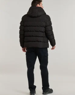 Discount Superdry - HOODED SPORTS PUFFR JACKET Noir