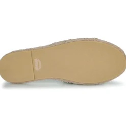 Superdry - Mules Compensées Style Espadrille En Toile Beige Clearance