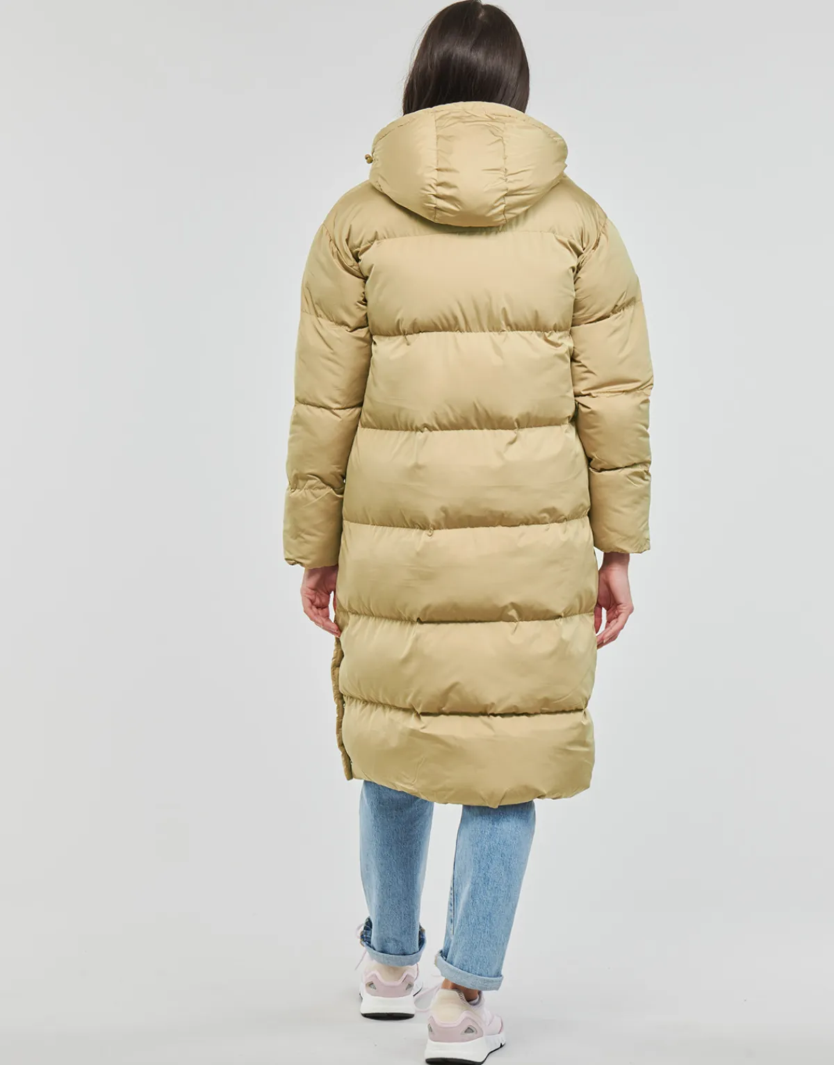 Hot Superdry - STUDIOS LONGLINE DUVET COAT ShakerBeige