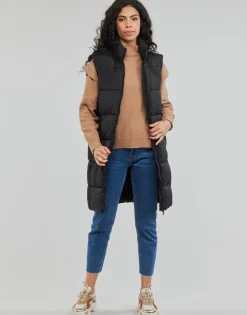 New Superdry - STUDIOS LONGLINE QUILTED GILET Black