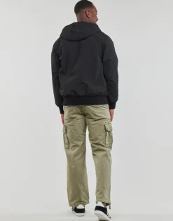 Superdry - SURPLUS NYLON HOODED BOMBER Noir