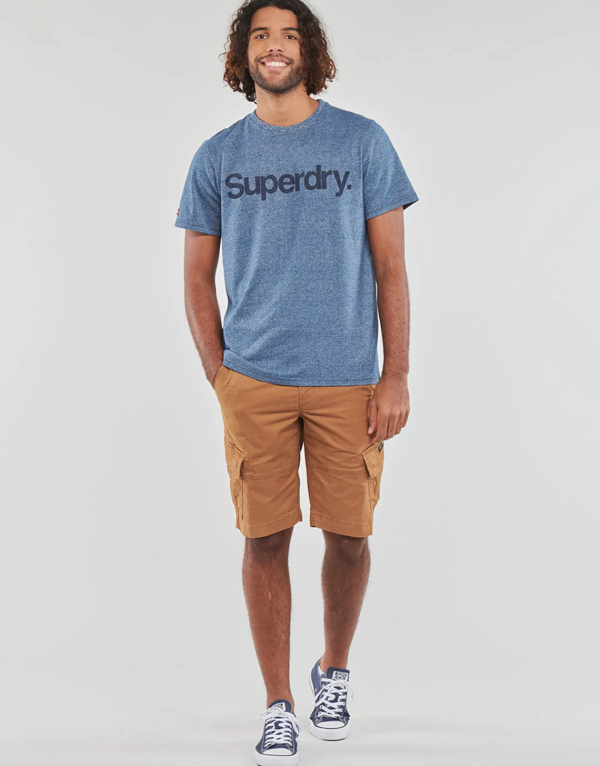 Superdry - VINTAGE CORE LOGO CLASSIC TEE Marine Sale