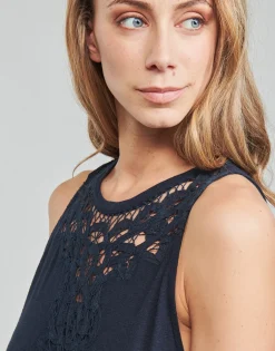 Superdry - VINTAGE LACE RACER DRESS EclipseNavy Clearance