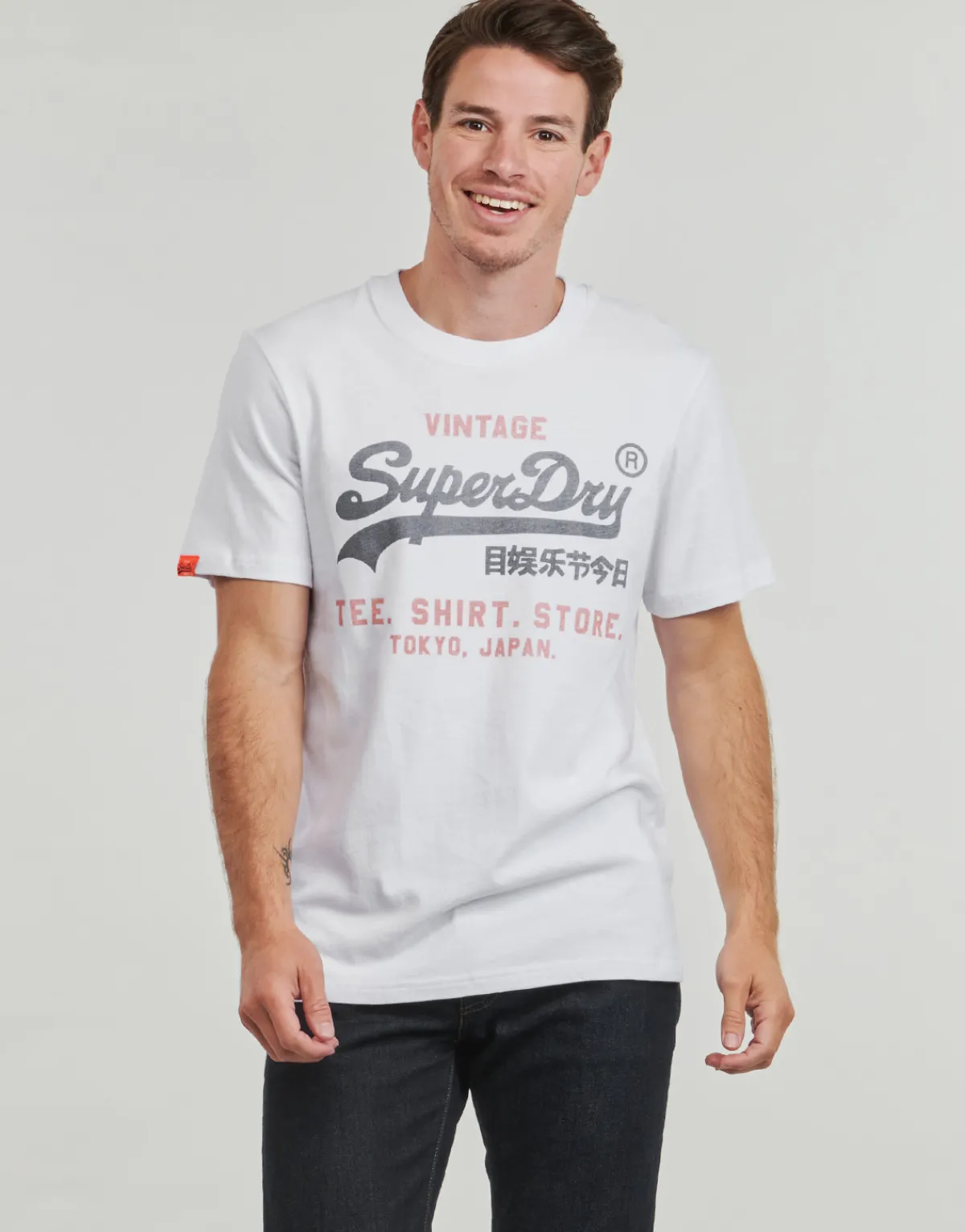 New Superdry - VINTAGE LOGO HERITAGE Blanc