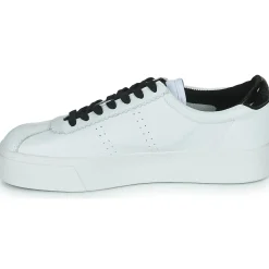 Superga - WHITE BLACK Blanc Best