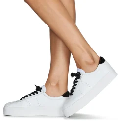 Superga - WHITE BLACK Blanc Best