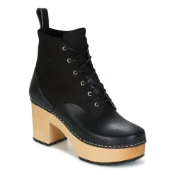 Swedish hasbeens - HIPPIE LACE UP Noir Sale