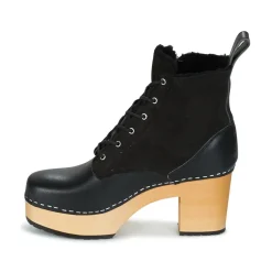 Swedish hasbeens - HIPPIE LACE UP Noir Sale