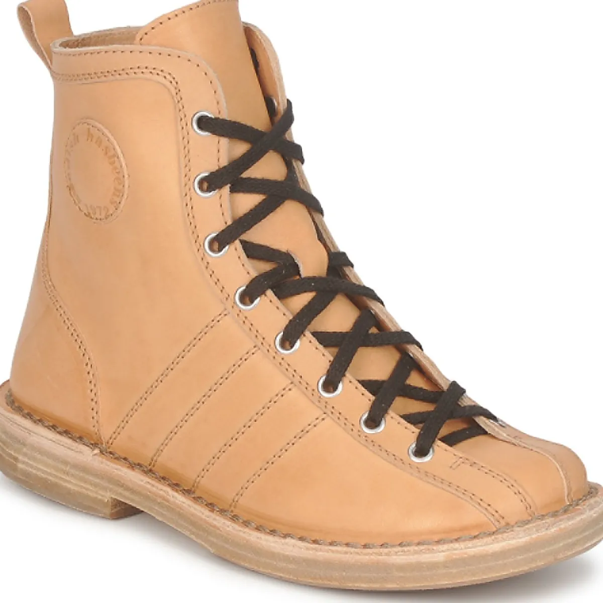 Hot Swedish hasbeens - VINTAGE BOWLING BOOT Beige