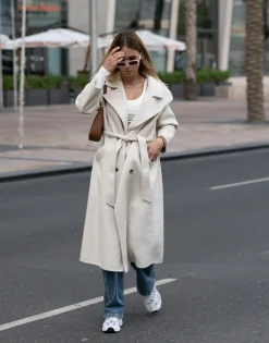 THEAD. - ABIGAIL COAT Blanc Clearance