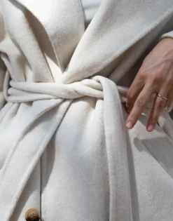 THEAD. - ABIGAIL COAT Blanc Clearance