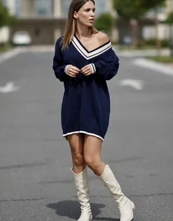 THEAD. - ALYSSA DRESS Marine