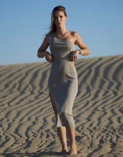 THEAD. - CASSY SKIRT Taupe Online