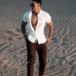 THEAD. - JOEY PANT Marron Outlet