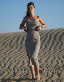 THEAD. - KEILA TOP Taupe Clearance