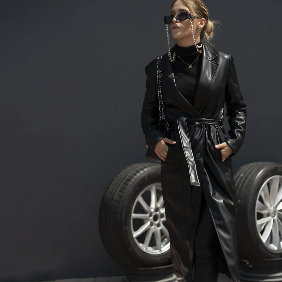 THEAD. - LINDSEY TRENCH Noir Outlet